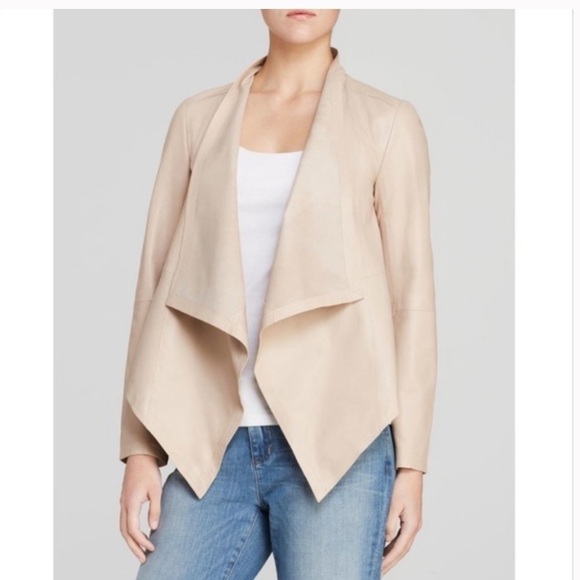Eileen Fisher The Fisher Project Open Front Leather Jacket NWT size XL - Picture 1 of 5